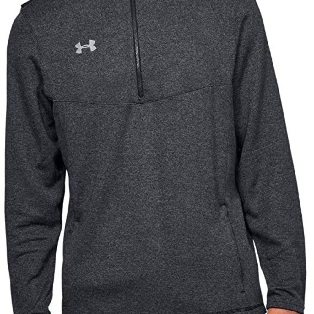 Under Armour Men's UA Peak Performance Fleece 1/4 Zip-Black Heather